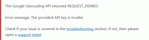 Invalid API Key